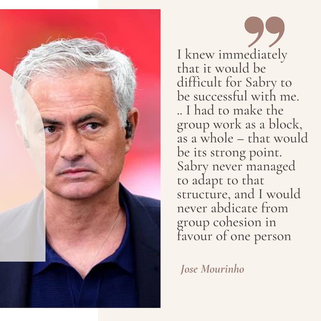 Jose Mourinho. The power of teamwork