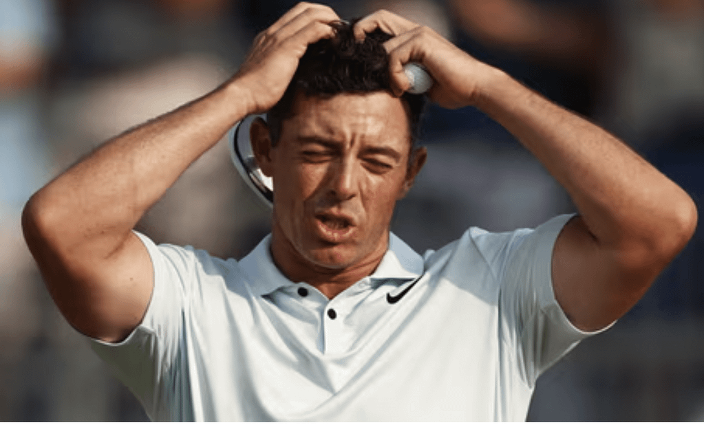 avoiding the trap of self sabotage- unlocking your true potentail - golfer with both hands on his head in frustration