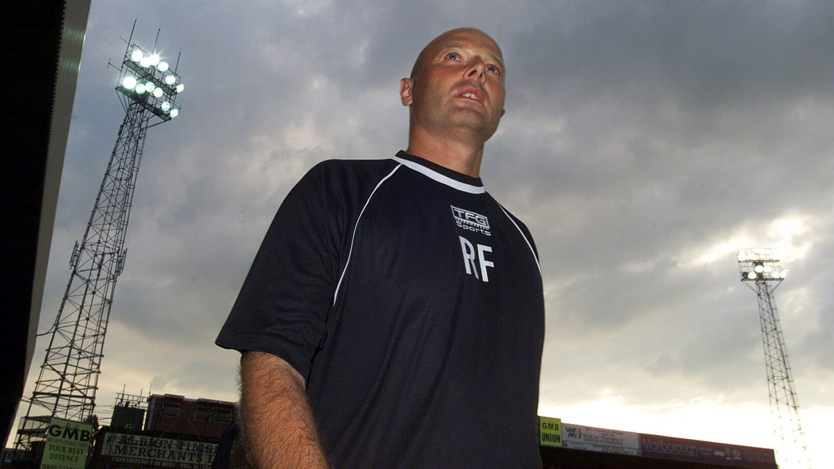 Welcome. picture of man in football kit